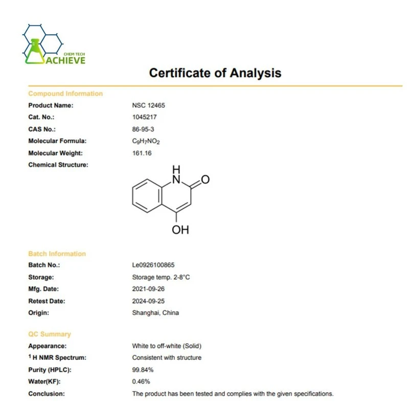 2,4-Quinolinediol COA | Shaanxi BLOOM Tech Co., Ltd 2,4-Quinolinediol COA | Shaanxi BLOOM Tech Co., Ltd